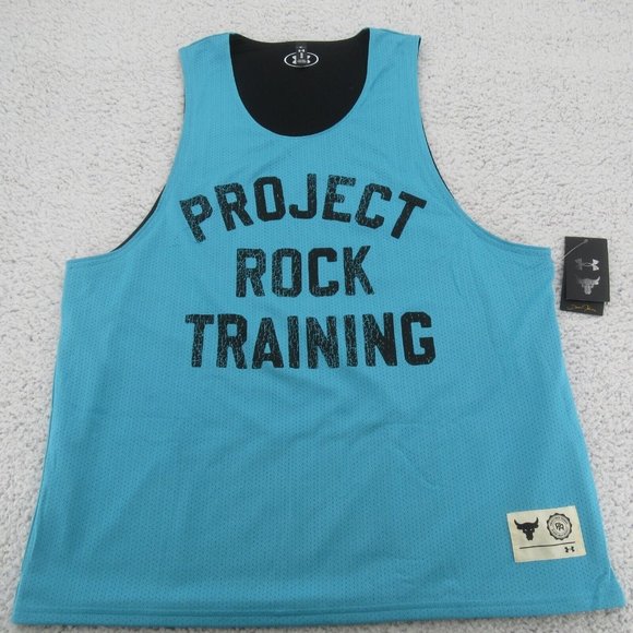 Under Armour Project Rock Training Reversible Gym Tank Top Men's Size XL NEW - Picture 5 of 10